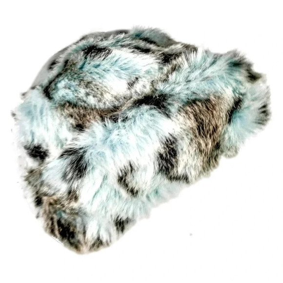 Vintage Polar Magic Jacket and Hat  Blue Faux Fur Size S Movie Star circa 70s - Picture 10 of 15